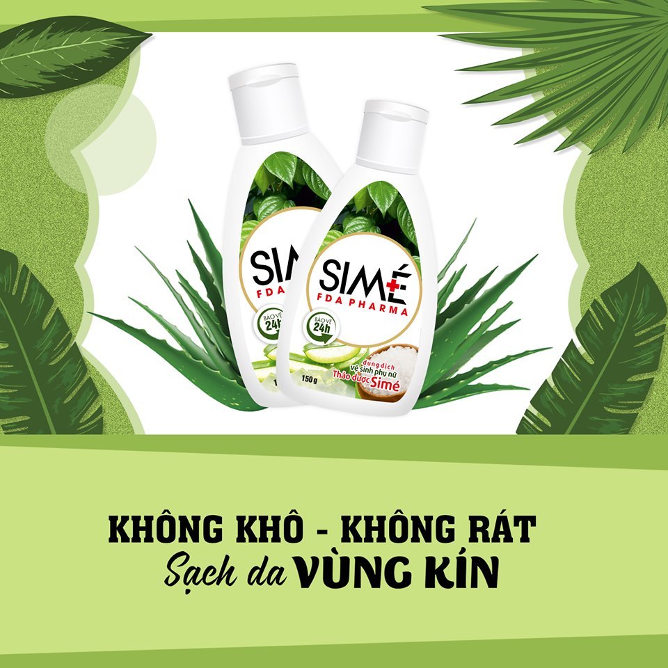 Dung dịch vệ sinh phụ nữ thảo dược thiên nhiên SIMÉ ngừa các bệnh phụ khoa, diệt khuẩn