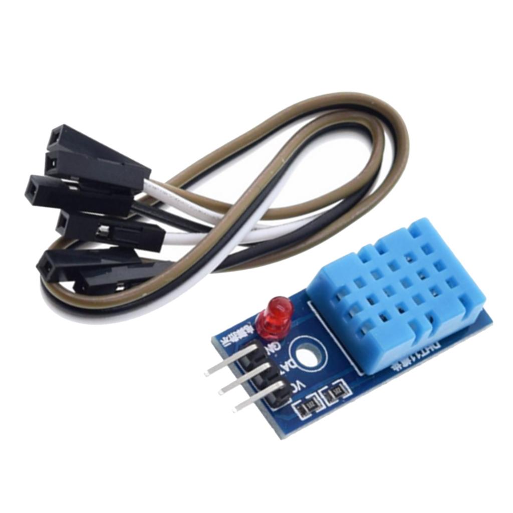 3x Digital DH11 Temp Humidity Sensor Module with Cable for  Kit