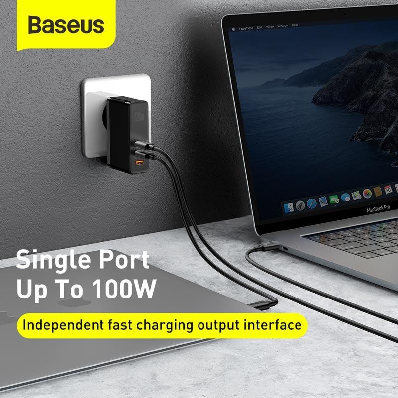 Bộ sạc nhanh đa năng Baseus GaN2 Pro Quick Charger 120W dùng cho Smartphone/ Tablet/ Macbook / Laptop -Hàng Chính Hãng