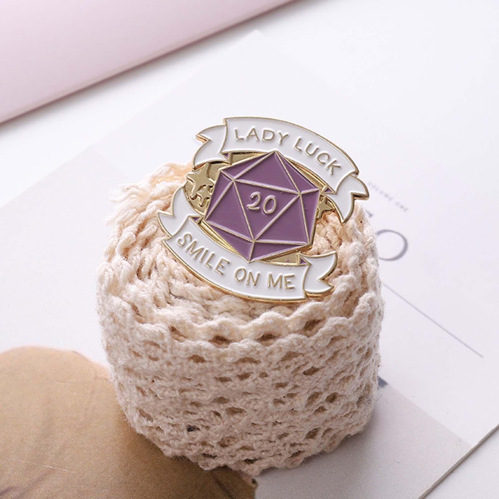 Lady Luck ME Brooch Badge Shirt Clothes Decor