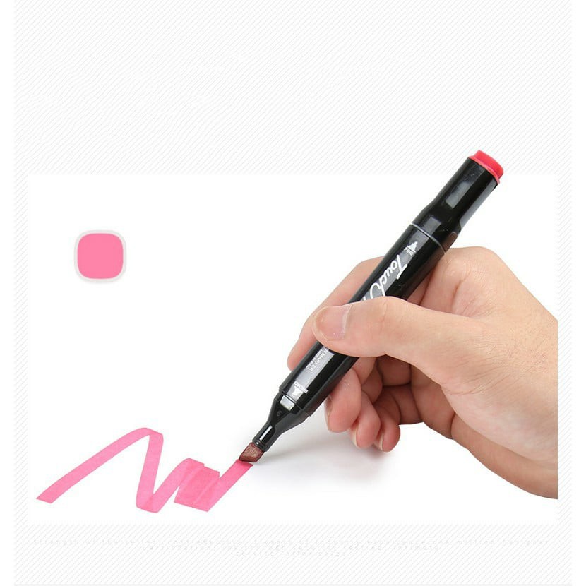 Bút màu marker chuyên nghiệp dododios - kèm túi vải, Bộ 48 Bút Màu Dạ Maker Touch 2 Đầu Họa Cụ Để Vẽ Tranh, Tô Màu, Vẽ Anime, Highlight, Take Note - Chính Hãng Dododios