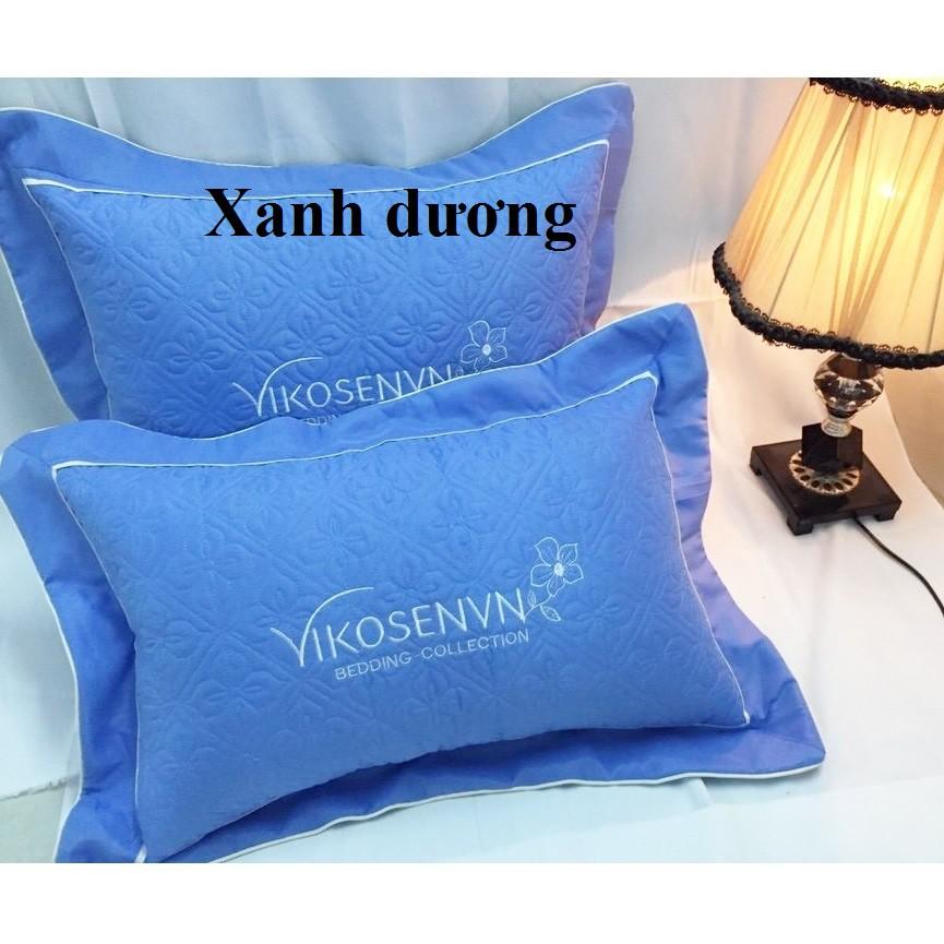 (GIÁ HỦY DIỆT) Vỏ Gối Thêu Hoa Satin - Chất Satin Đẹp (Được chọn mẫu