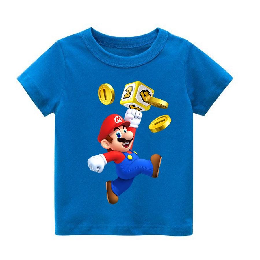 Áo thun trẻ em mario money Có size người lớn, King Cotton