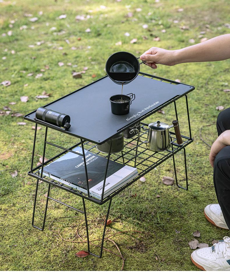 Kệ để đồ đa năng Campingmoon T-235-2T T235-2T T 235 2T (Kệ đôi có túi)