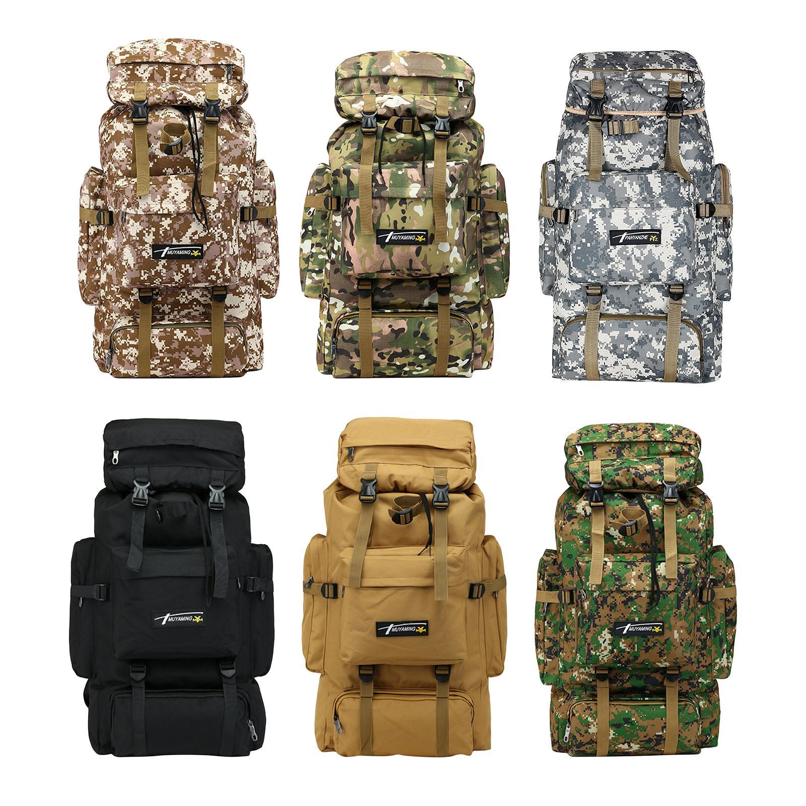 Waterproof Backpack Hiking 70L Rucksack Trekking