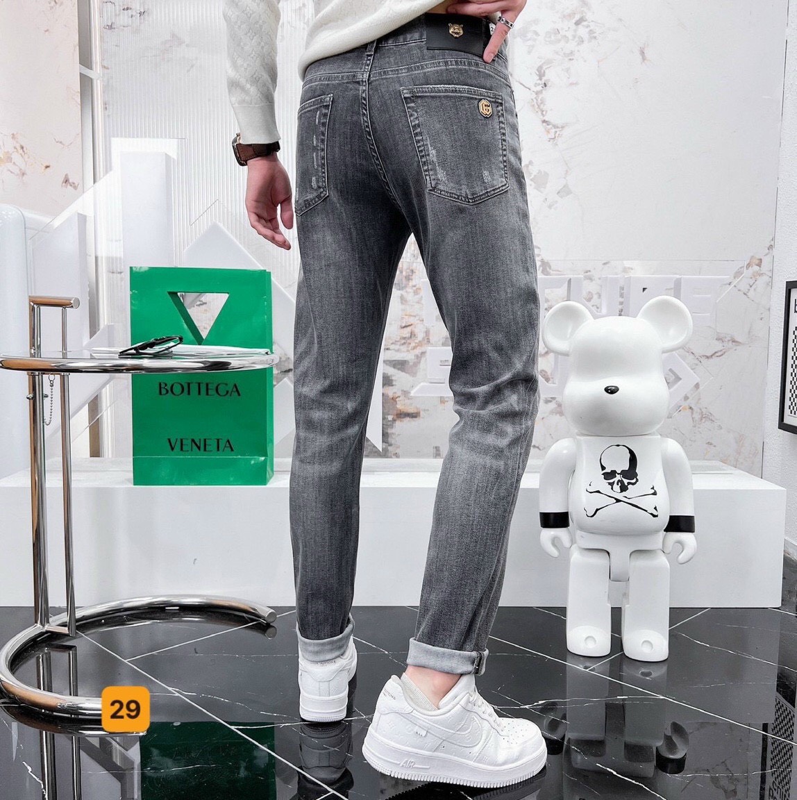Quần Jean Nam Ống Đứng , Quần Bò Nam Thời Trang Co Giãn, Phối Rách Cao Cấp Mẫu Mới 2023 OBOK Fashion MS29