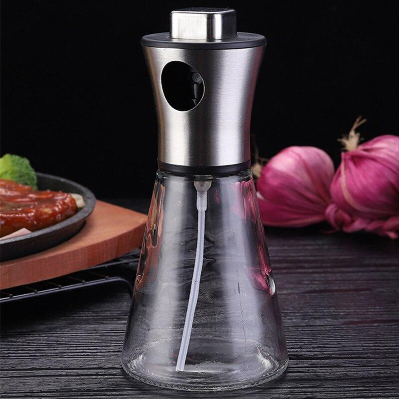Kitchen Baking Oil Spray Empty Bottle Vinegar Bottle Oil Dispenser Salad BBQ Water Gravy Boats Grill Glass Sprayer Cooking Tool