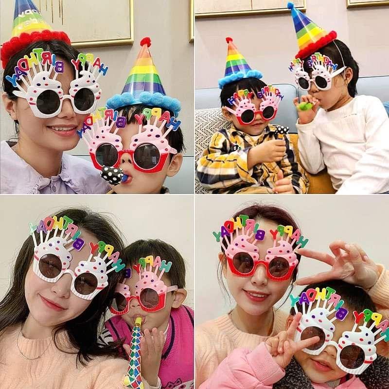 Kính mắt happy birthday sinh nhật vui nhộn phụ kiện chụp ảnh B001