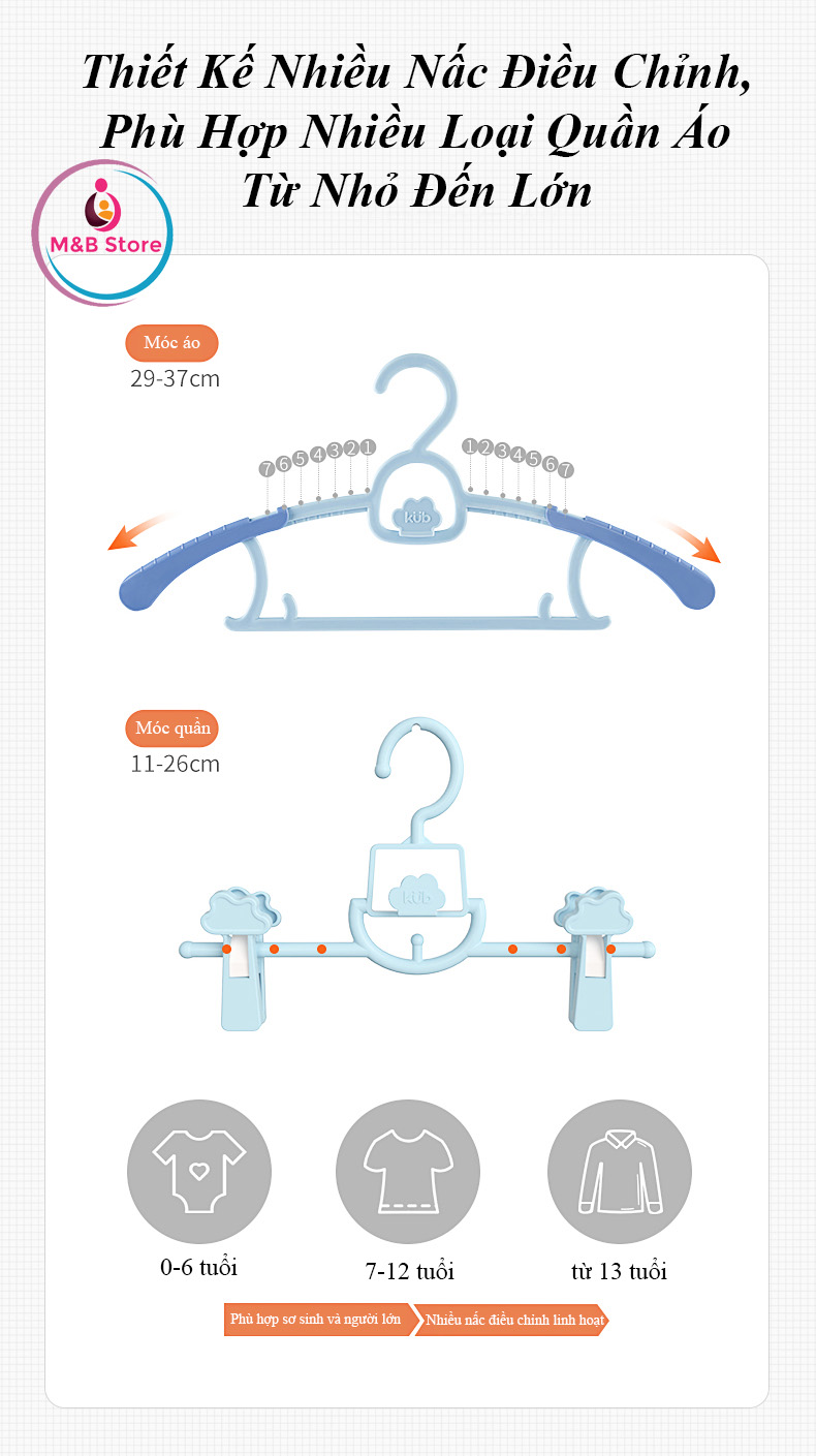 Móc Treo Quần Áo Tiện Lợi - KUB