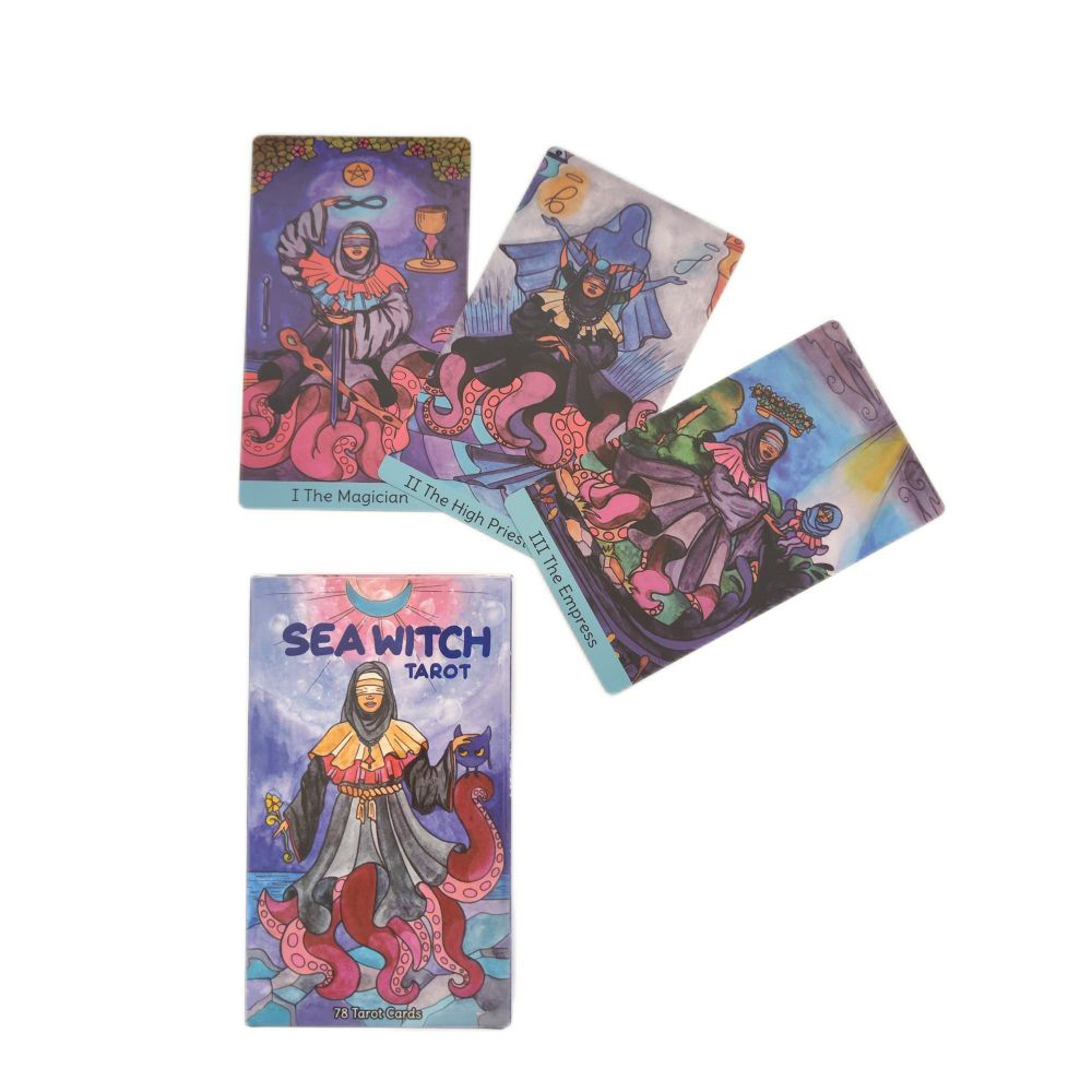 [Size Gốc] Bộ Bài Sea Witch Tarot 78 lá 7x12 cm đá thanh tẩy