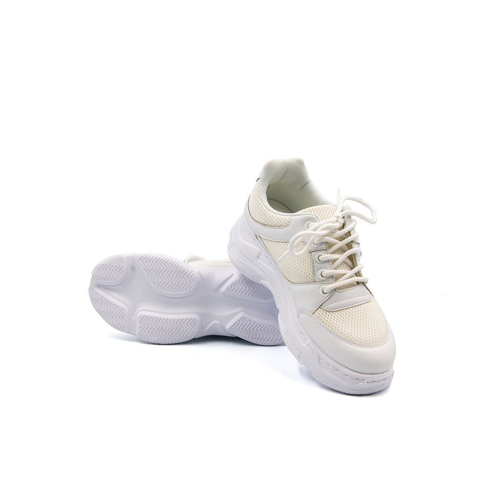 Giày Sneaker Nữ Đế Cao 7cm Da Microfiber Siêu Nhẹ Tomoyo TMW31307