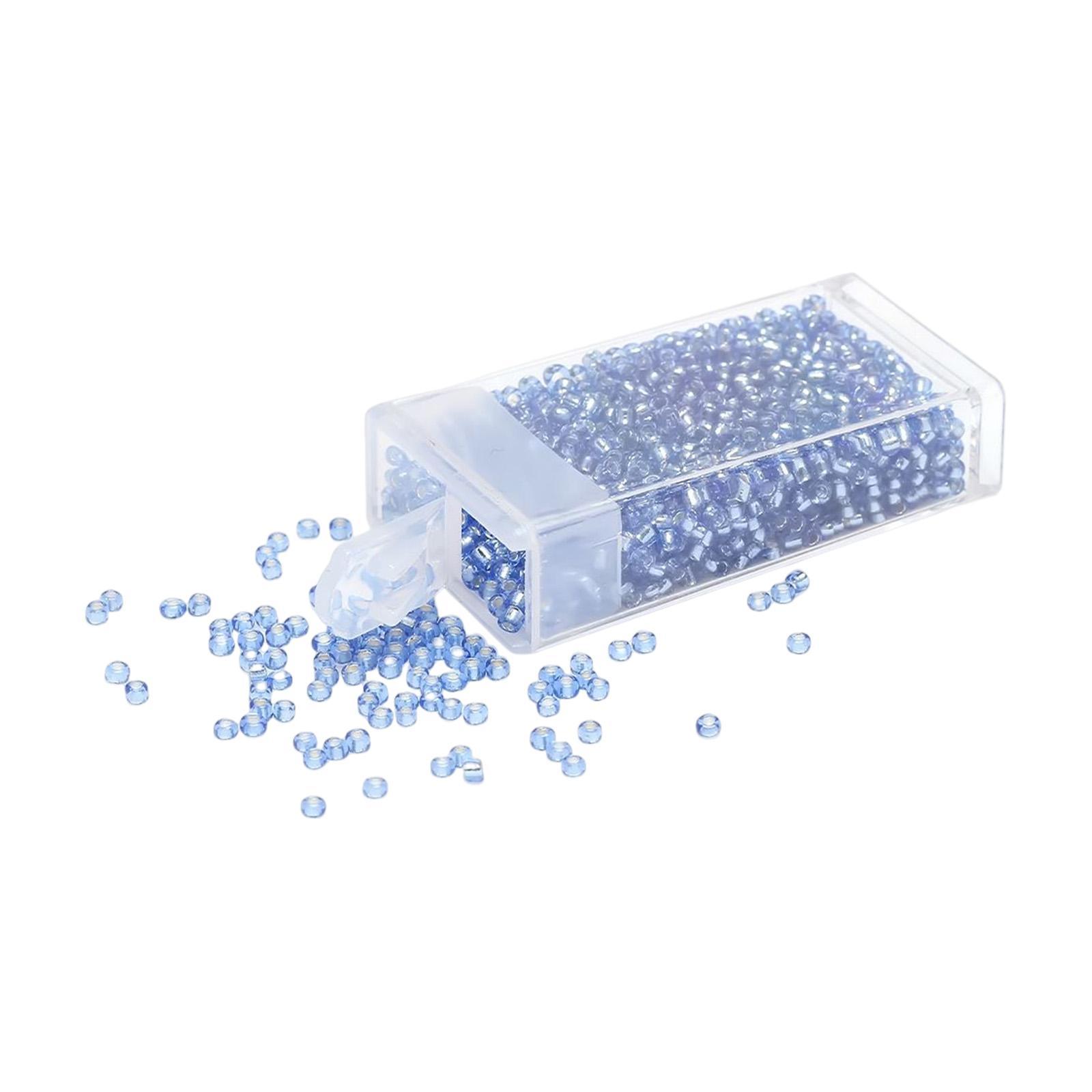 1000Pcs Beads Craft Beads with Storage Box Handcrafted Home Decoration Small Beads Spacer Beads for DIY Pendants Earring Jewelry Making