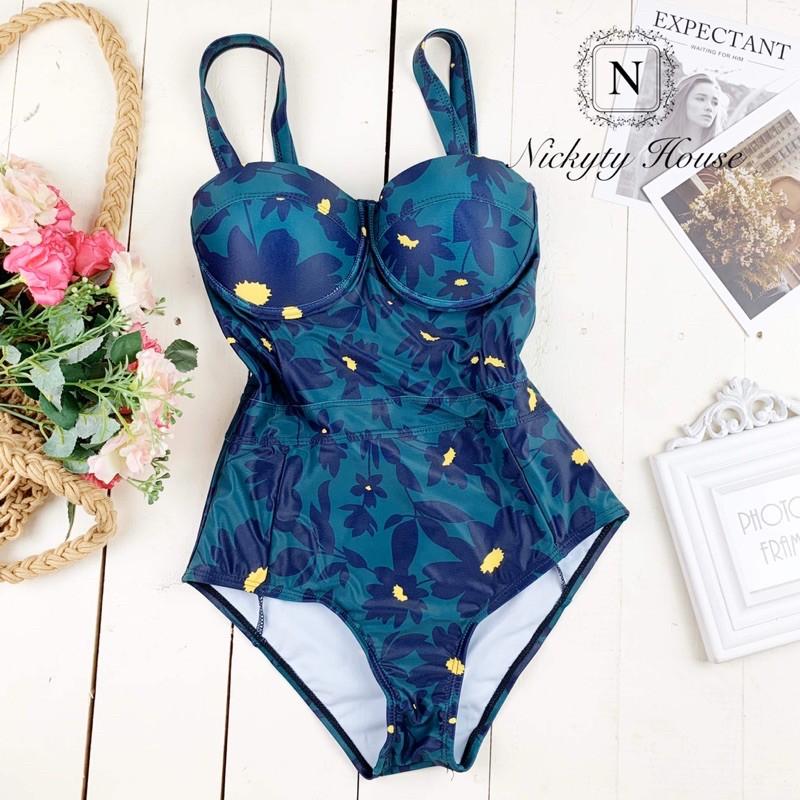 Bikini một mảnh họa tiết hoa
