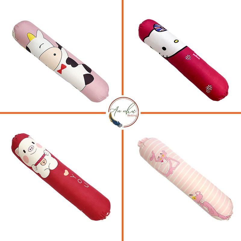 Vỏ gối ôm35x100 vỏ gối, bao gối ôm cotton poly cute