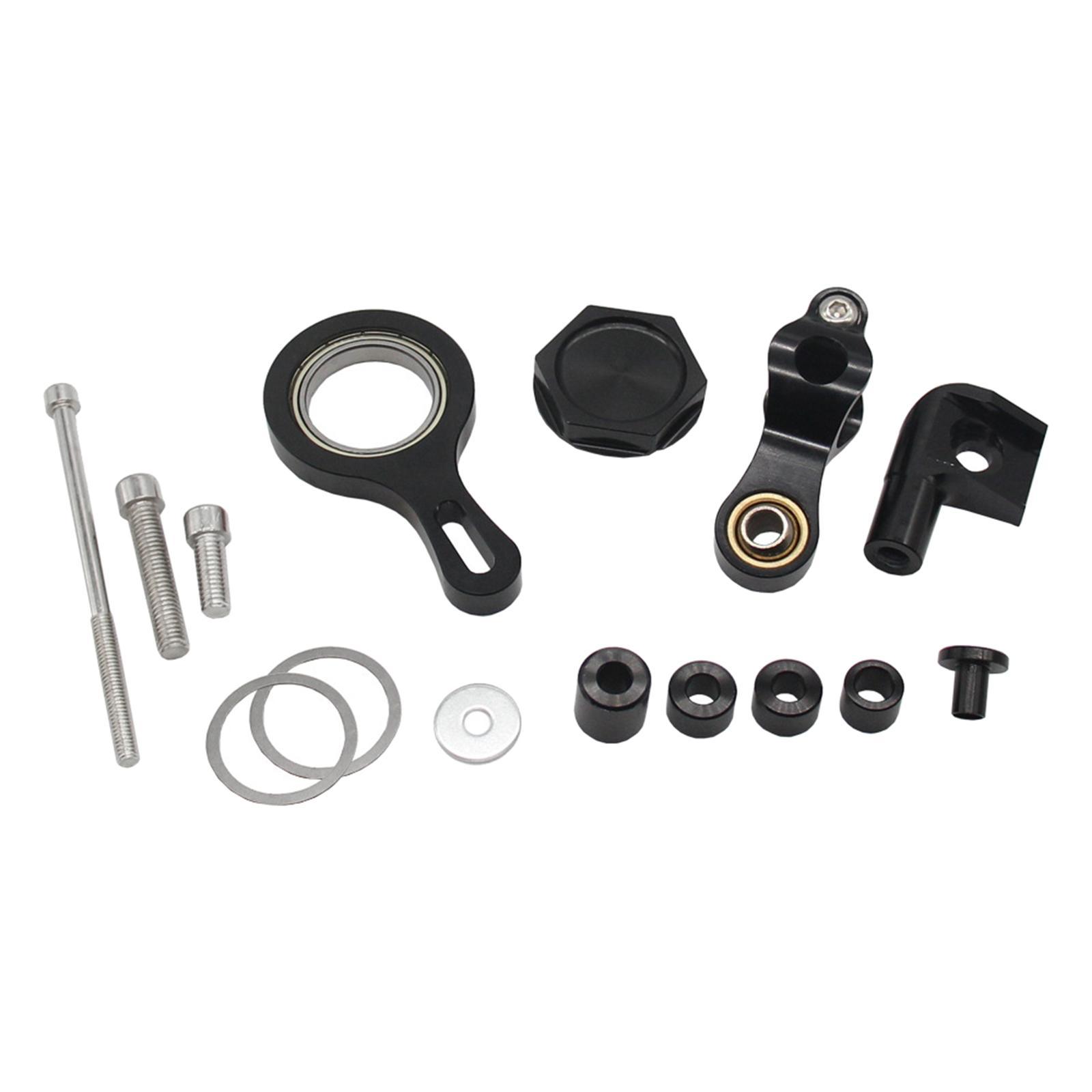 Motorcycle Steering Damper Bracket Mount Set for   R6  R1 Black