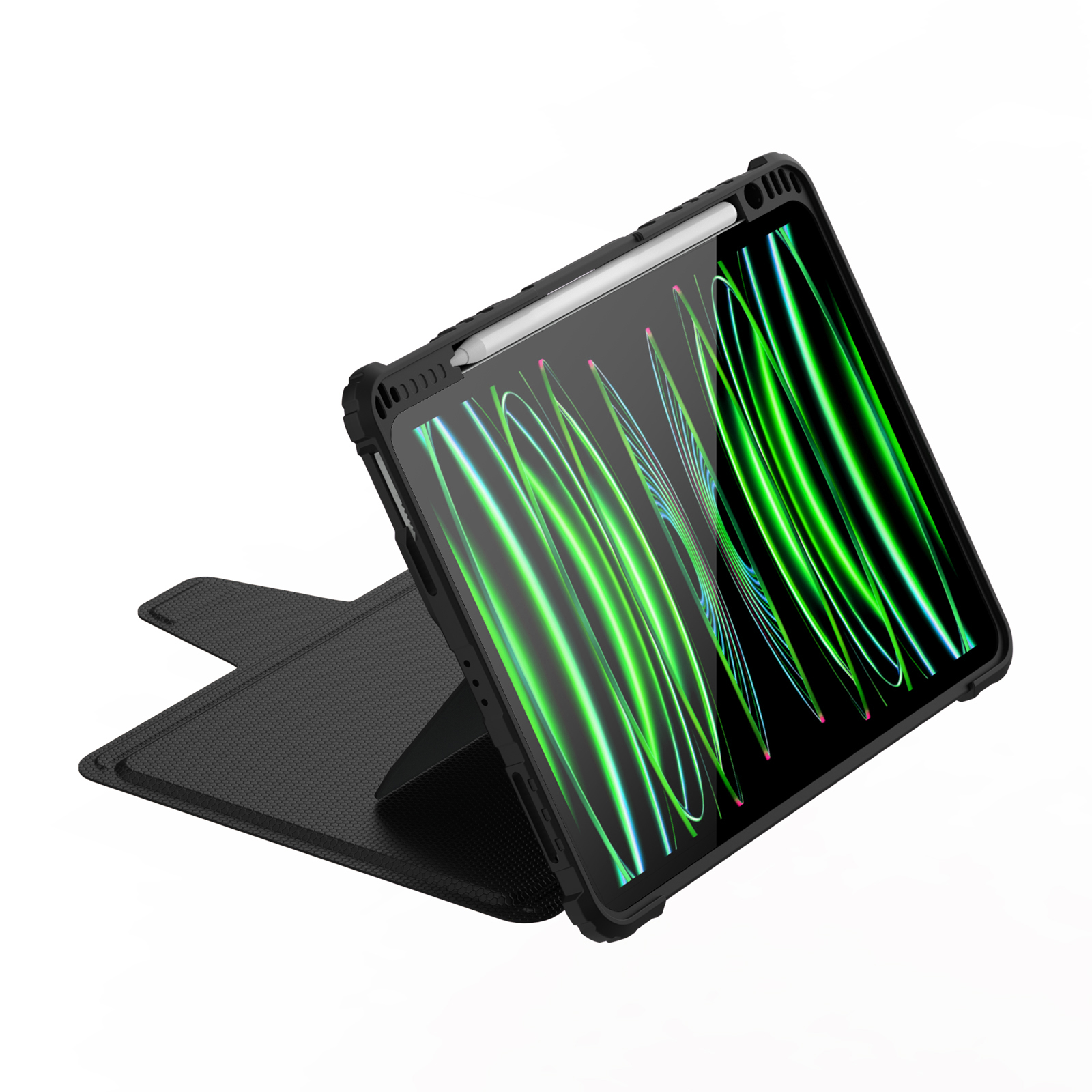 Bao Da Kèm Bàn Phím cho iPad Pro 11 &amp; iPad Pro 12.9 2020/2021/2022 / iPad Air 5/4 Nillkin Bumper Link Combo Case Keyboard - Hàng Chính Hãng