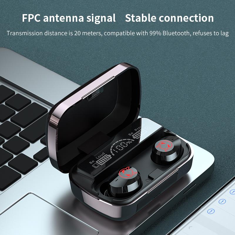 Tai Nghe Không Dây Bluetooth Tai Nghe Nhét Tai 5.1 Tai Nghe Tai Nghe Nhét Tai Thể Thao Chống Ồn Chạy TWS Micro Mới