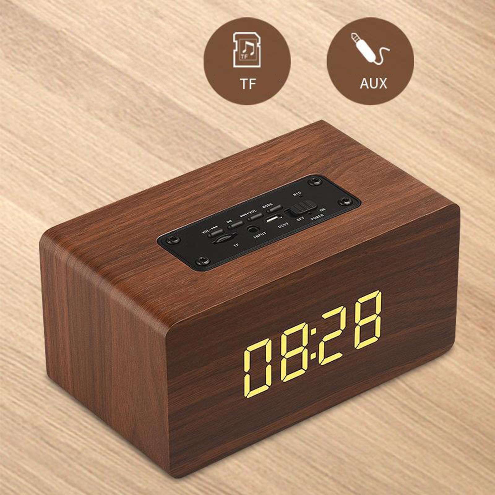 Bluetooth Portable Wooden Soundbar Audio Player for Home Office Computer