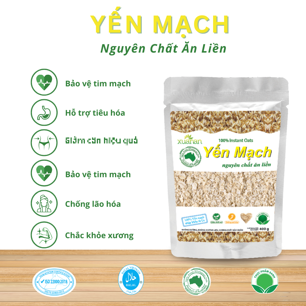 Túi 400G(Tặng Kèm 11 Túi Yến Mạch 150G)