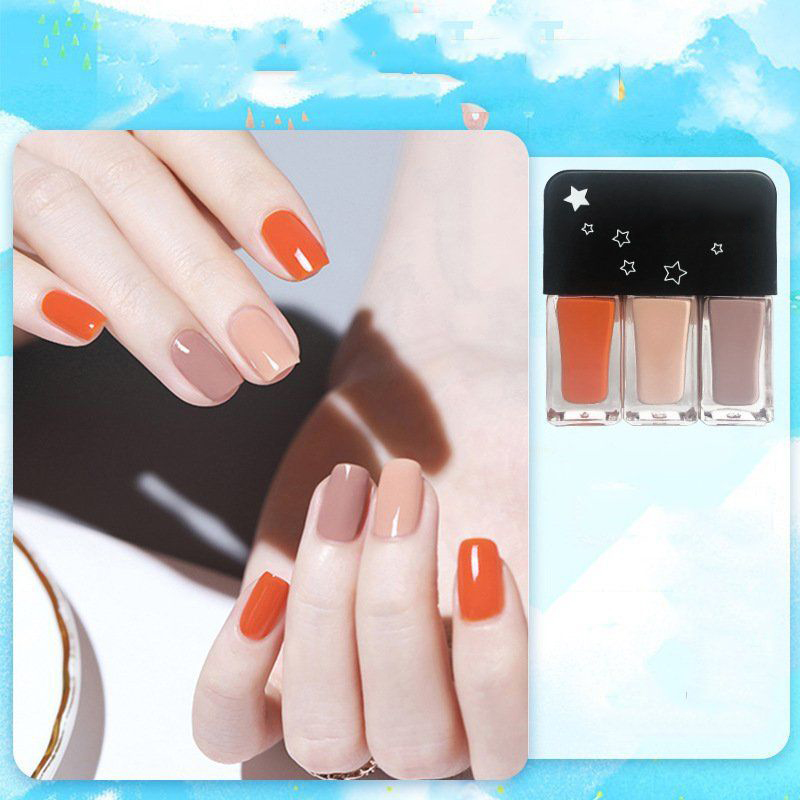 Set 3 lọ sơn móng tay, sơn gel móng tay bóng nhiều màu nail color SM12