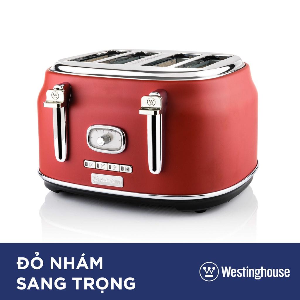 Máy Nướng Bánh Mì Sandwich 4 Lát Westinghouse WKTTB809, 4 Khe Nướng, 6 Chế Độ Nướng, Nhập Mỹ, BH 12 Tháng