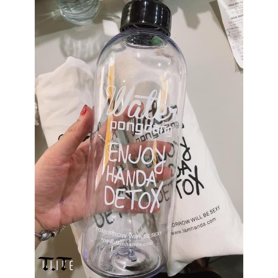 Bình đựng nước Detox 1000ml kèm túi vải