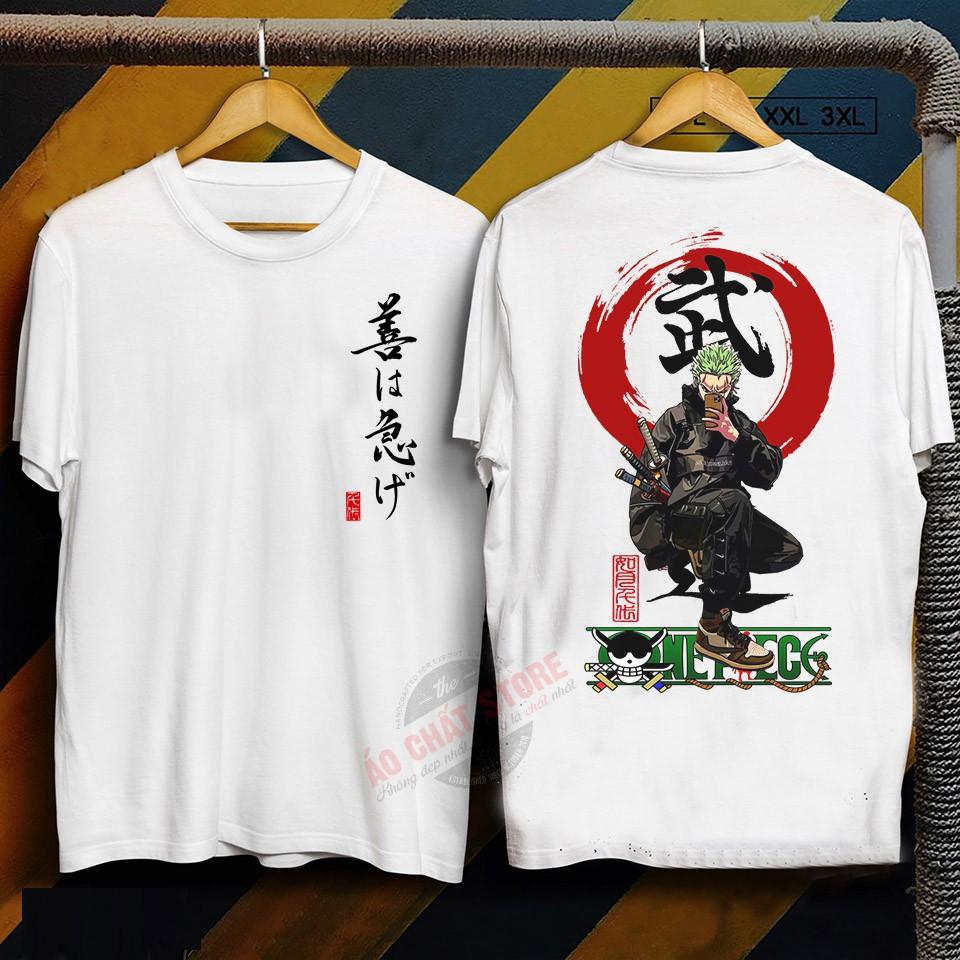 (CỰC ĐẸP) Áo Thun Zoro Streetwear Cực Phong Cách - Áo Thun Hải Tặc One Piece Zoro Tshirt OP101