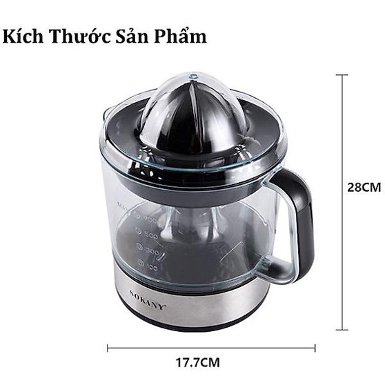 Máy Vắt Cam Tự Động, Ép Nước Cam, Trái Cây 2 Chiều Vắt Kiệt Nước Dung Tích 700ml, Tiện Lợi, Dễ Dàng Sử Dụng, An Toàn Cho Sức Khỏe, Vệ Sinh Sau Khi Sử Dụng Nhanh Chóng