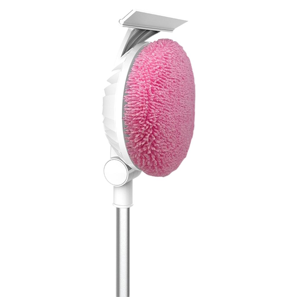 Electric Mop Window Cleaner Telescopic Handle Cordless Clean Mop Pink