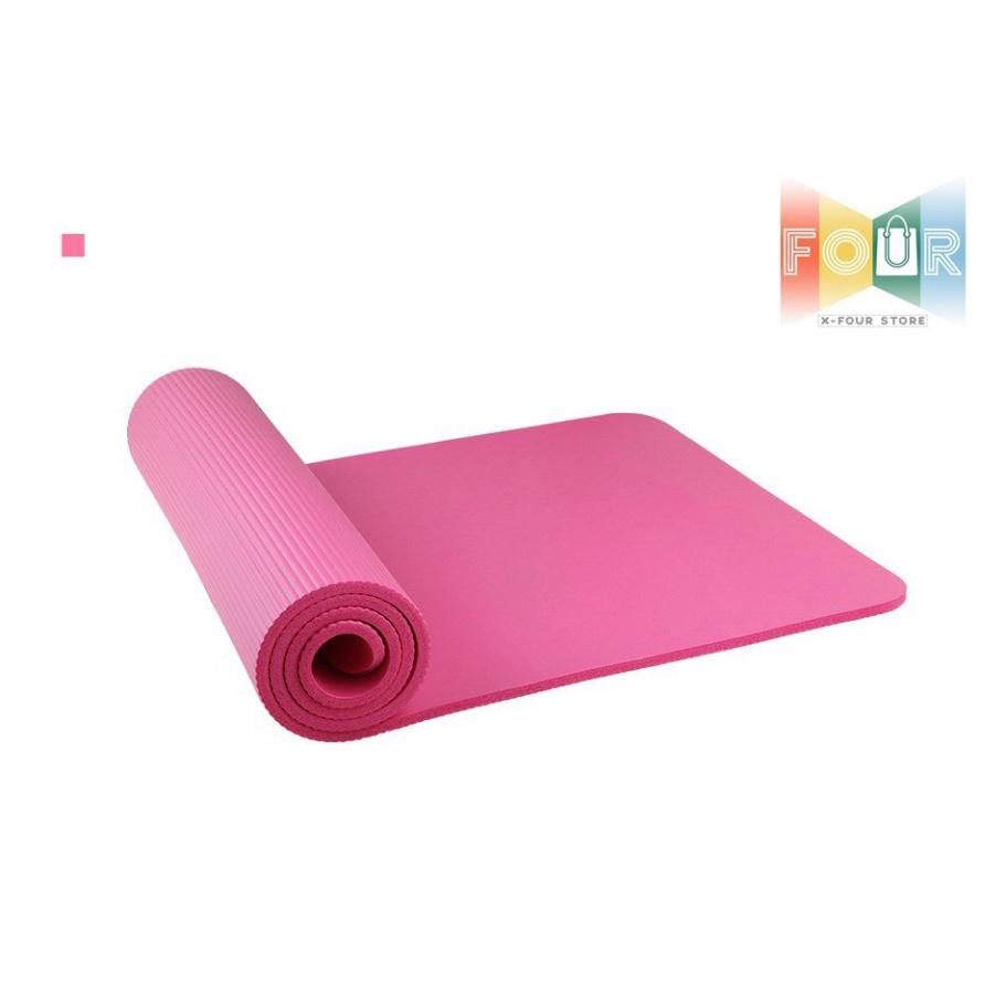 THẢM YOGA NBR KHÔNG TRƠN, TRƯỢT CHẤT LƯỢNG CAO 0.8cm TẶNG KÈM TÚI + DÂY ĐEO