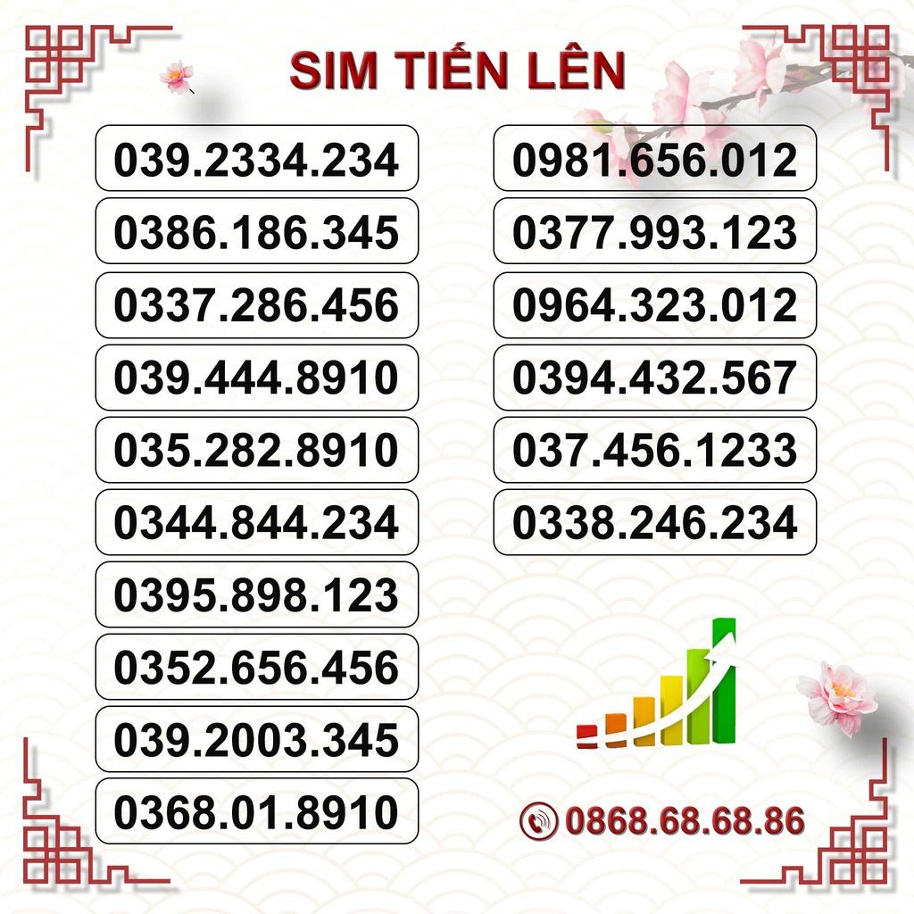 Sim Số Đẹp Tiến Lên, Sim Viettel Trả Trước, Hỗ Trợ Đăng Ký Chính Chủ-HÀNG CHÍNH HÃNG