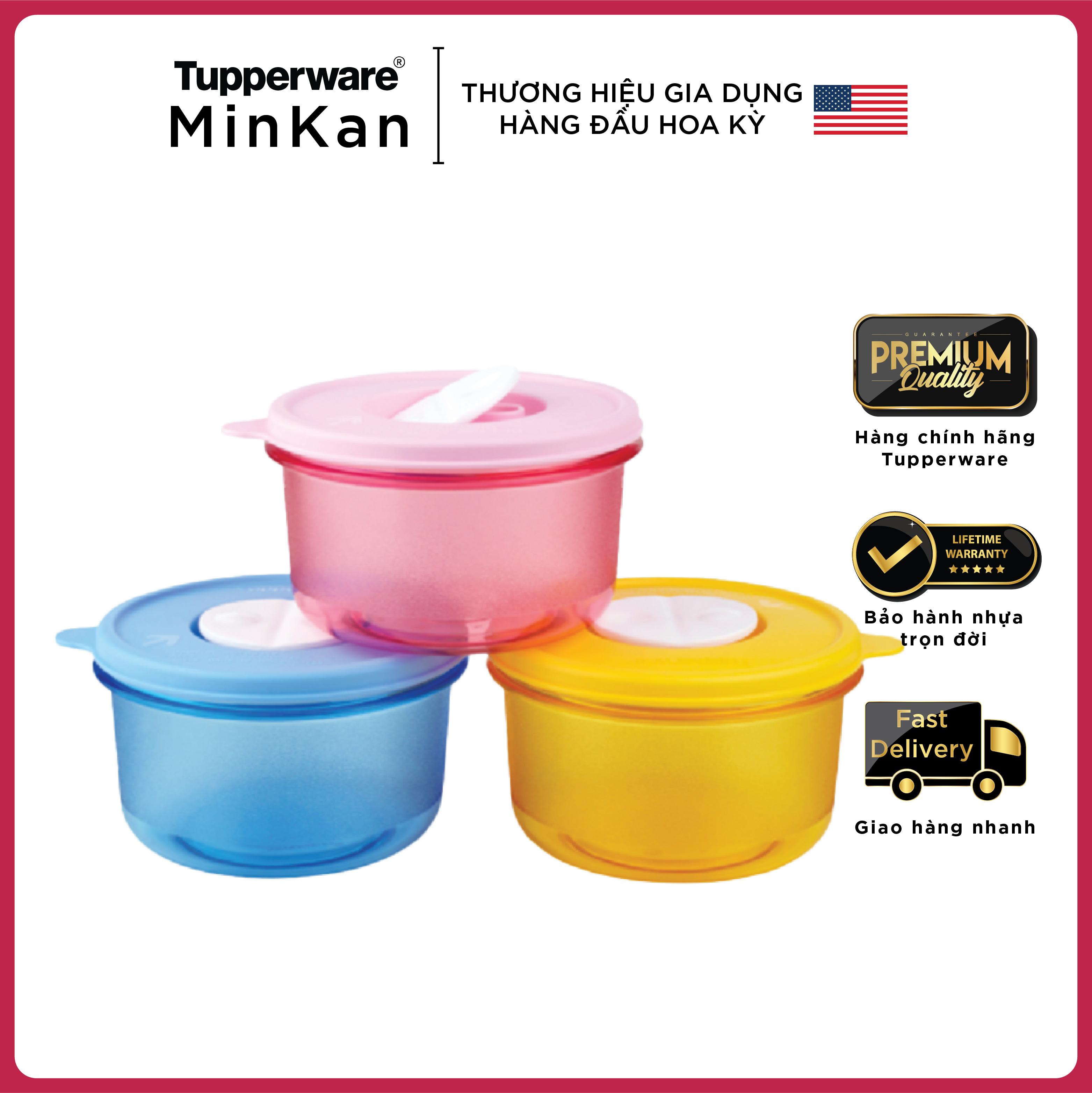 Hộp BQTP Tupperware dùng trong lò vi sóng Crystalwave Soup Bowl