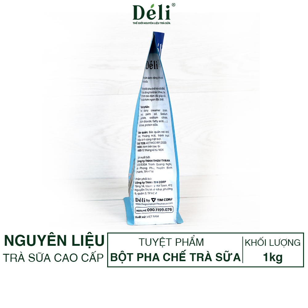 Bột pha trà sữa cao cấp Déli - 1kg - thơm, béo tự nhiên - chuyên dùng pha chế trà sữa