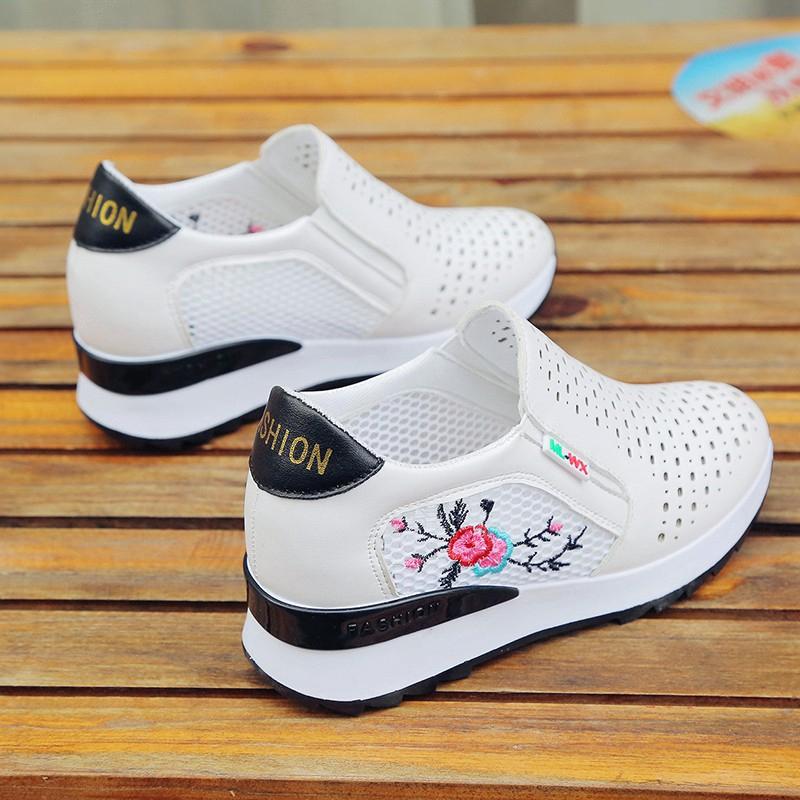 Giày sneaker da PU lưới cho nữ