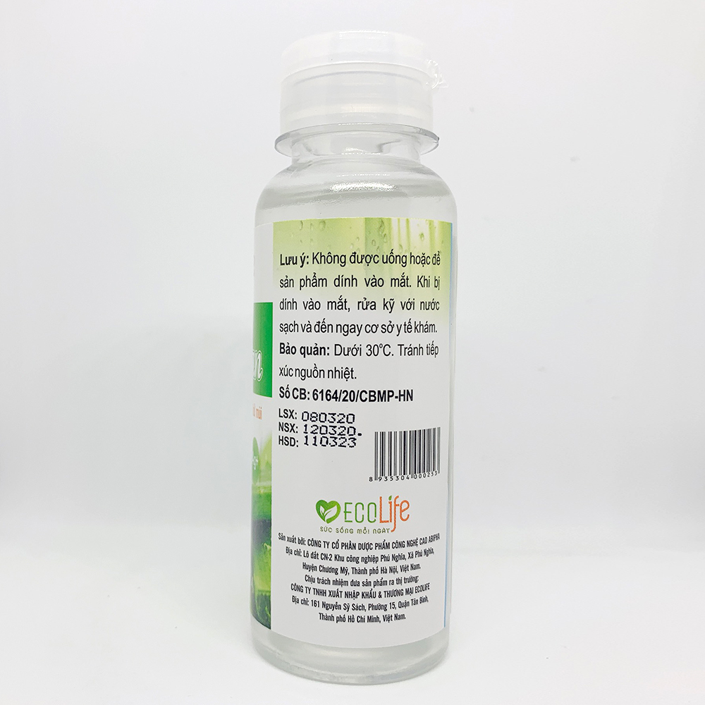 Gel Rửa Tay Khô Kháng Khuẩn Ecoclean Diệt 99,9% Vi khuẩn, Virus, Công thức ION Bạc Ag+ Khử Mùi Chiết Xuất Từ Cây Lô Hội An Toàn Cho Da - Dung Tích 100ml