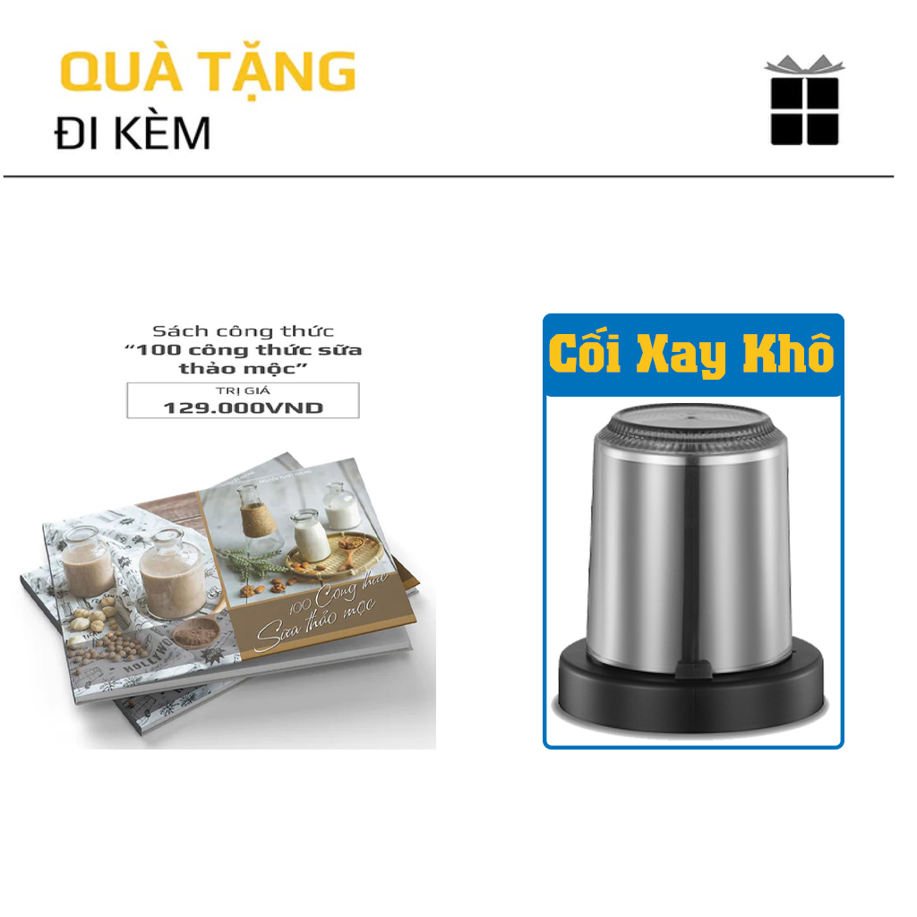 Máy Làm Sữa Hạt Olivo CB22 Pro, 1800W-1.75Lit,14 Chế Độ Xay Nấu Đa Năng, Hàng Chính Hãng