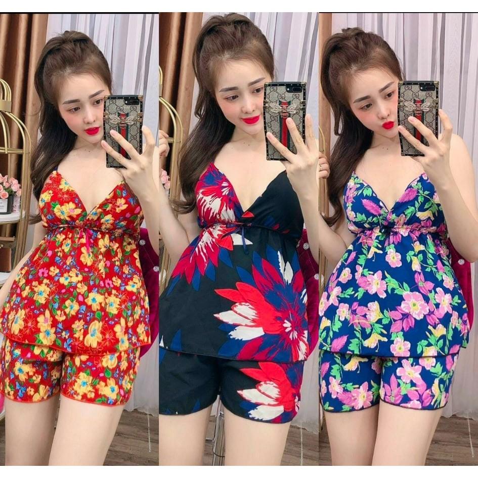 Đồ ngủ 2 dây, áo có mút ngực, ẢNH THẬT
