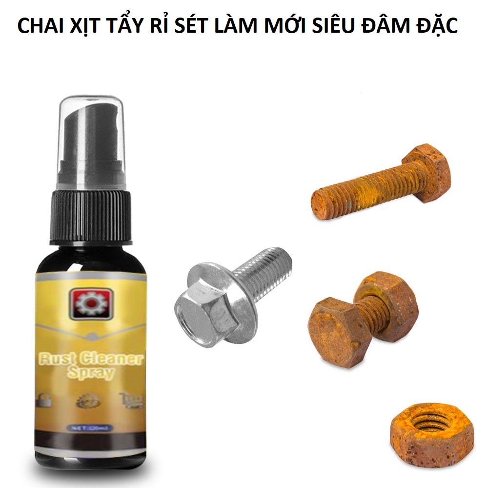 Đánh bay mọi vết rỉ sét cực mạnh cùng chai xịt tẩy rỉ sét RUST 30ml hàng cao câp