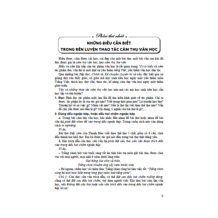 Sách - Cảm thụ văn học dành cho học sinh lớp 4