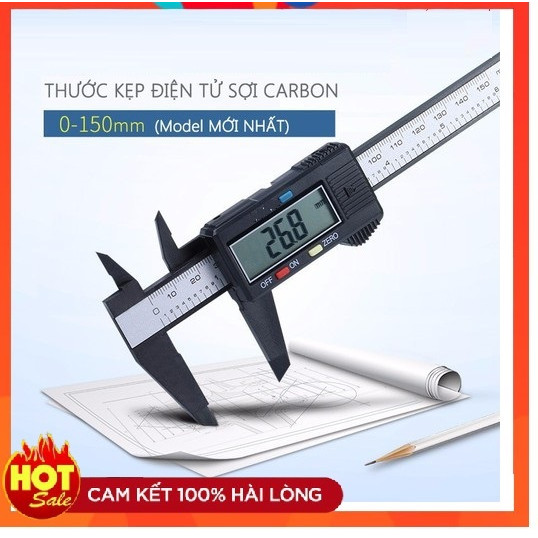 Sản phẩm cao cấp - Thước kẹp cơ khí điện tử thép không gỉ công nghệ Nhật Bản cực kỳ chính xác - 2 màu lựa chọn