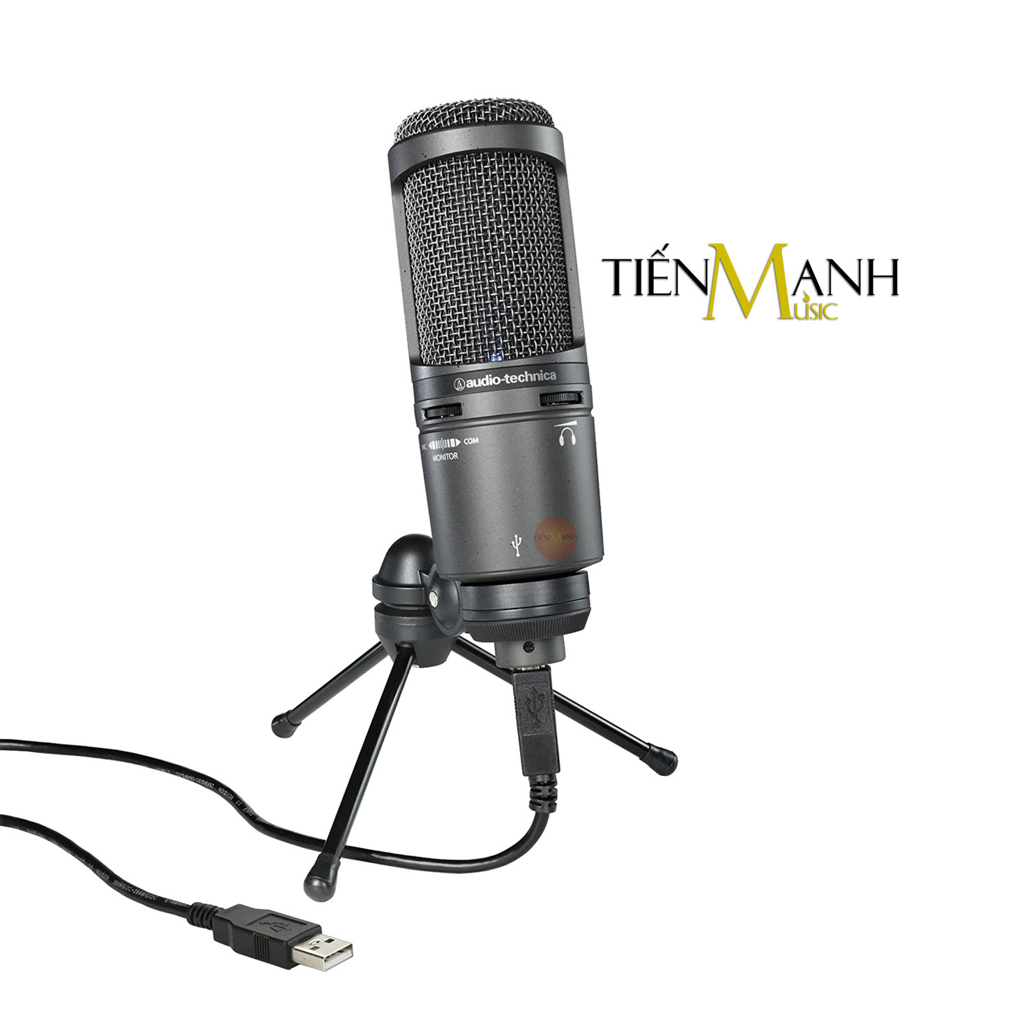 [Tặng Màng Lọc] Micro Audio Technica AT2020USB-X Mic Thu Âm Phòng Studio, Microphone Cardioid AT2020 USB Condenser Hàng Chính Hãng - Kèm Móng Gẩy DreamMaker