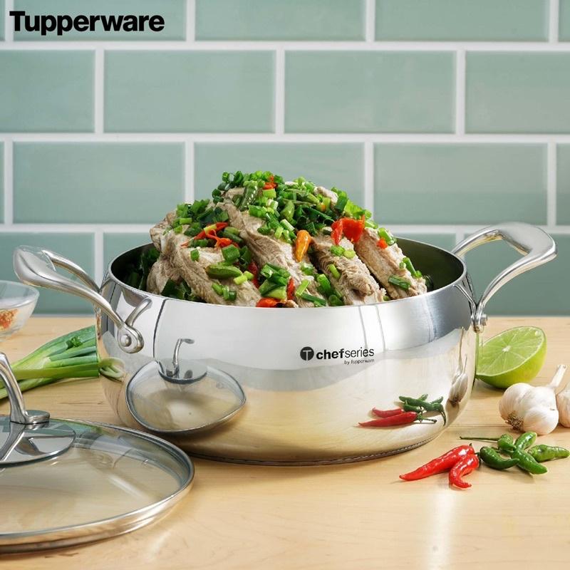 Nồi Tupperware Tchef 3.8L (Nắp Kính)