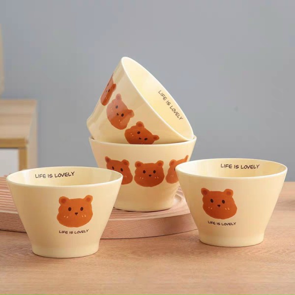 Bộ 1 thìa 1 bát gấu nâu ngộ nghĩnh