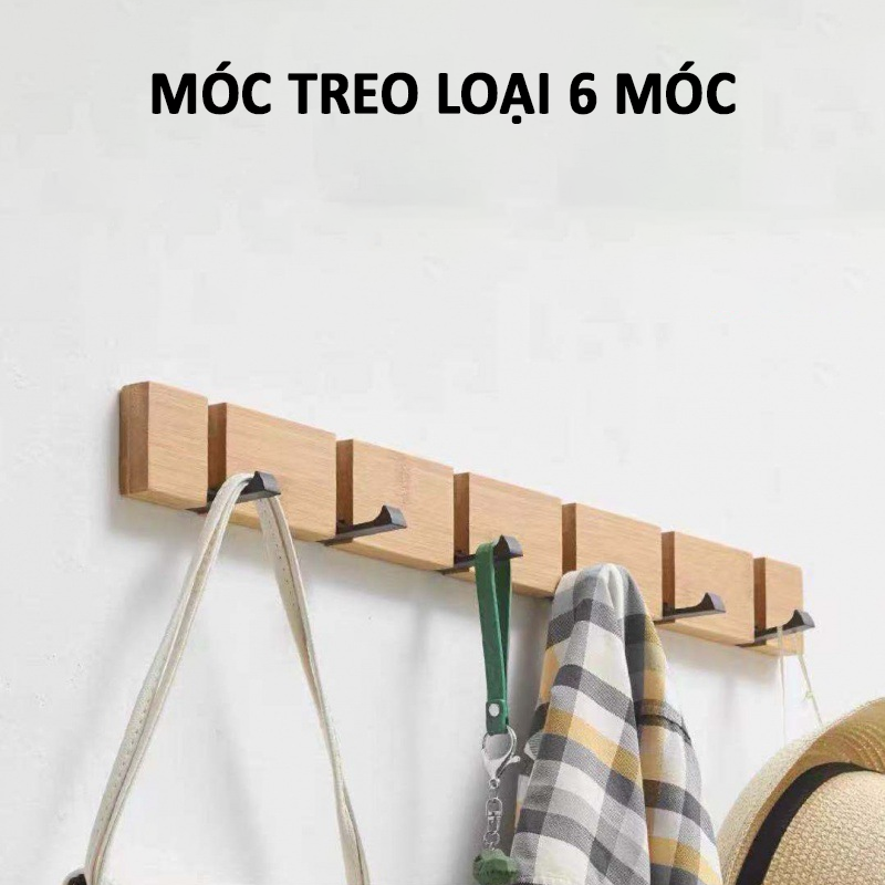 Móc treo quần áo  gắn tường , gấp được - K1653