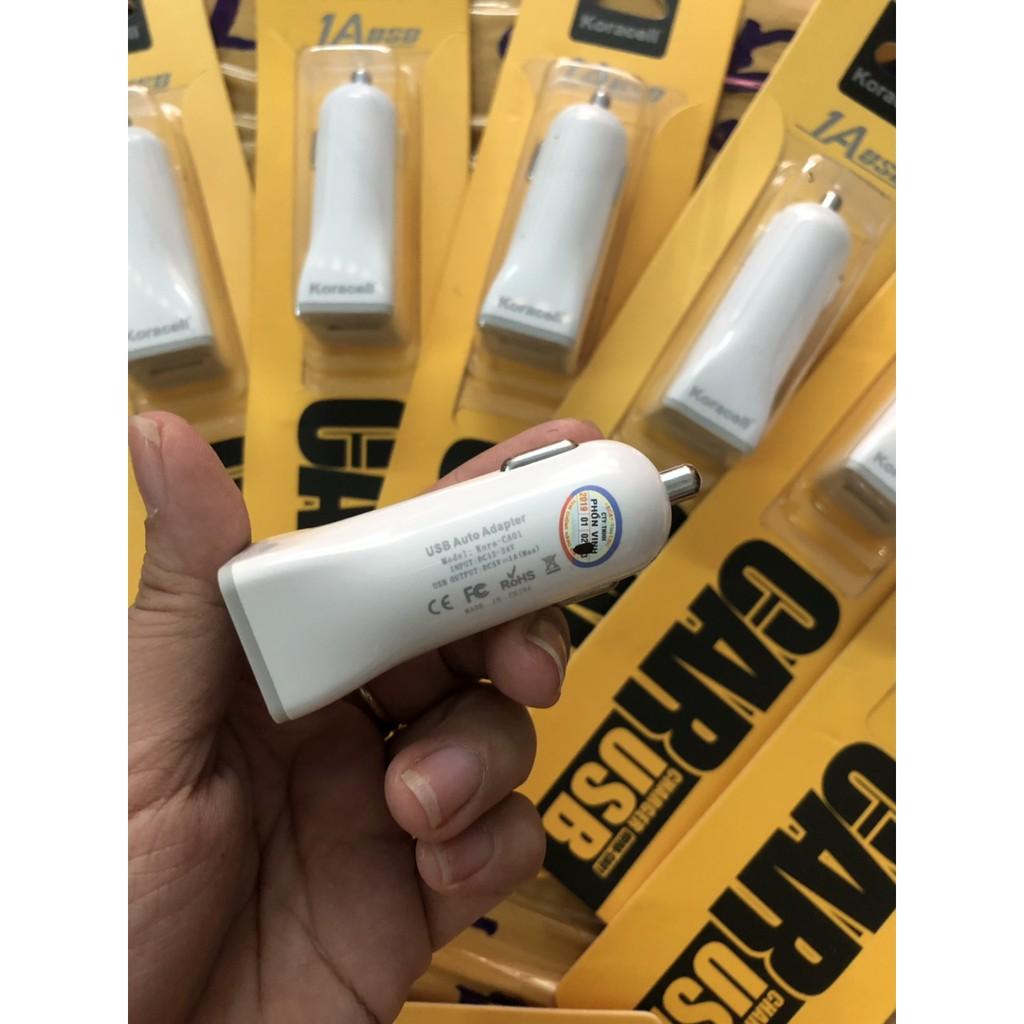 Sạc xe hơi Koracell 1 cổng USB, Hàng chính hãng