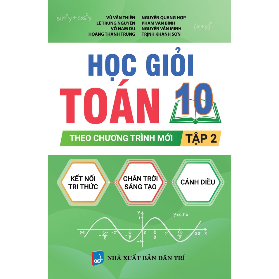 Sách - Combo Học Giỏi Toán 10 Theo Chương Trình Mới Tập 1+ tập 2 - KV