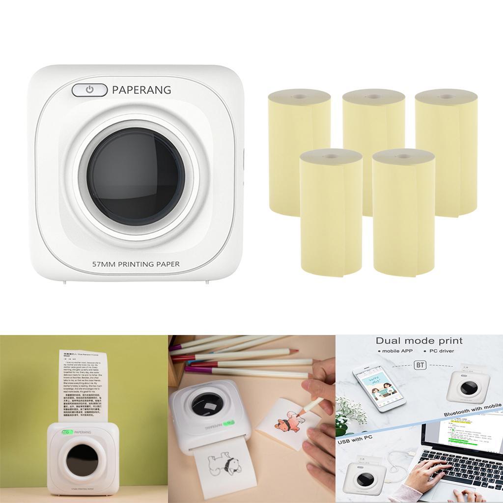 Wireless Photo Label with 4 Roll Thermal Paper Scanning  StyleK