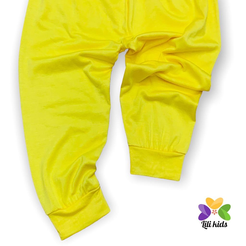 Bộ dài tay cho bé trai bé gái LILIKIDS chất thun lạnh trơn vải mềm mát cho bé BDT09