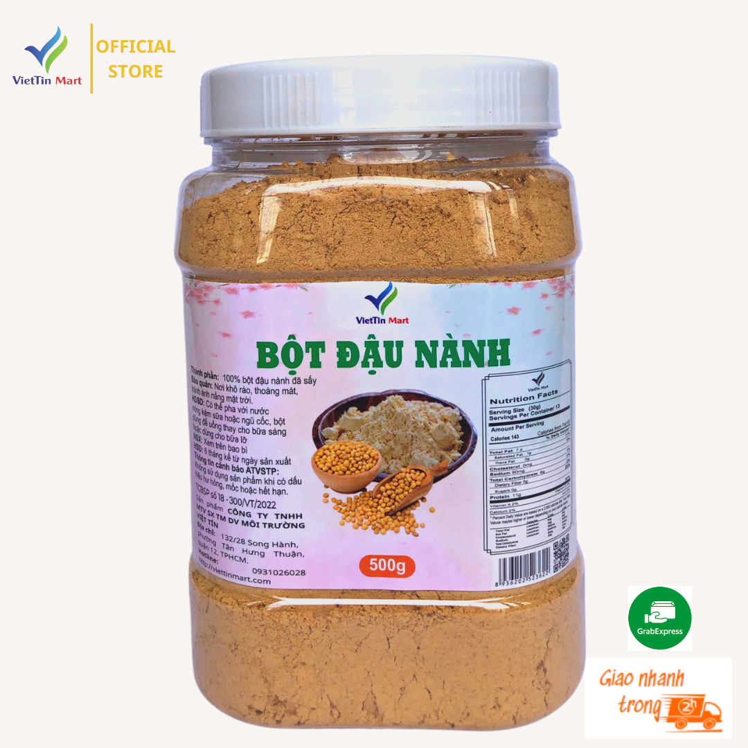 Bột Đậu nành nguyên Chất VIETTINMART 500G