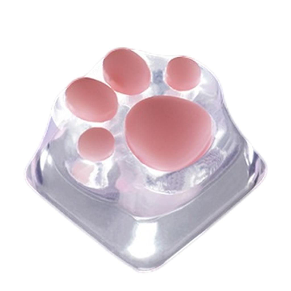 Transparent Gaming Key Caps Cat Paw Keycaps Machinery Keyboard keycaps Base